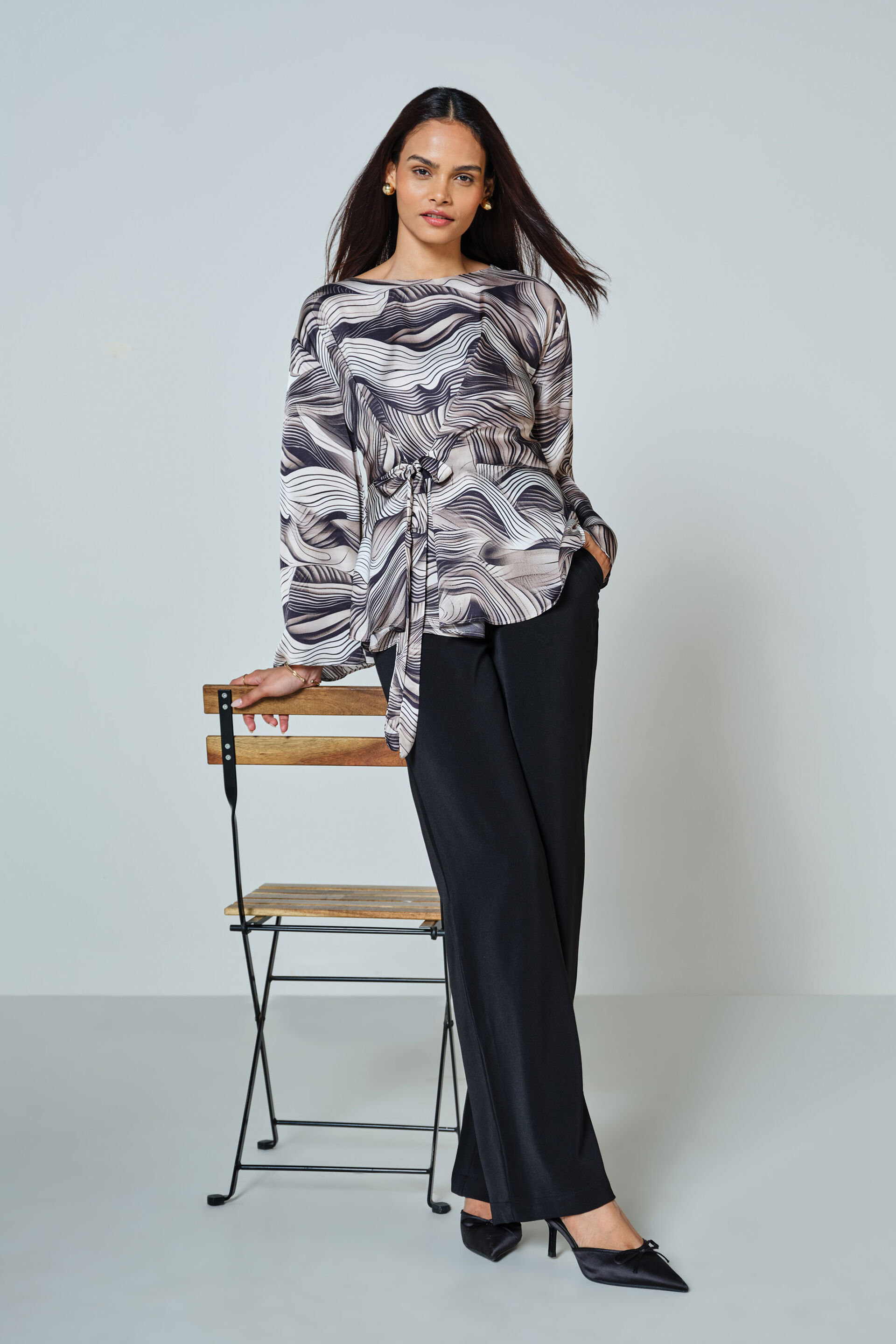 Mono Mood Modal Top, Black, image 2